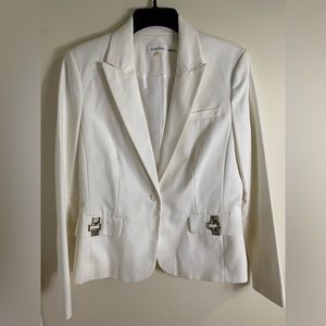Calvin Klein Blazer White (Size 10)